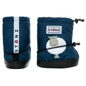 Infant Snow Booties – Sheep Navy Blue